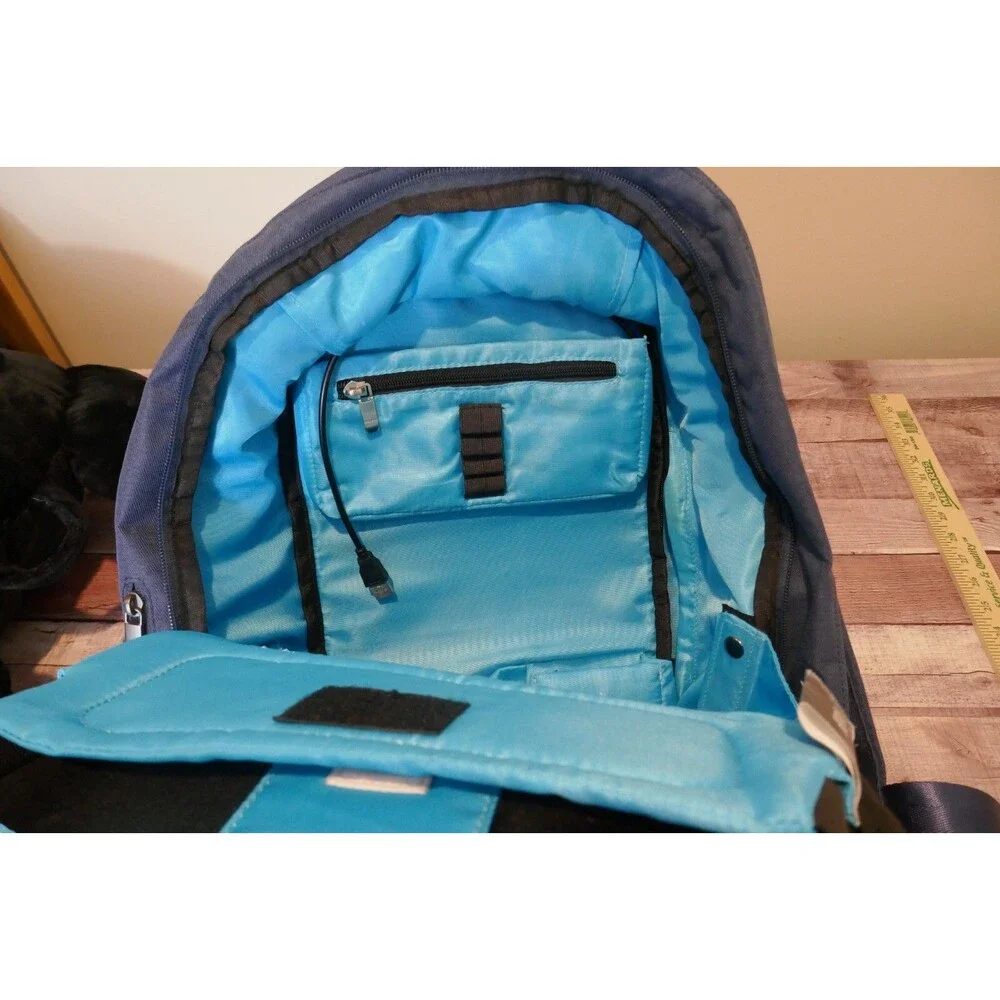 Mixi Laptop Backpack Blue Computer laptop bag